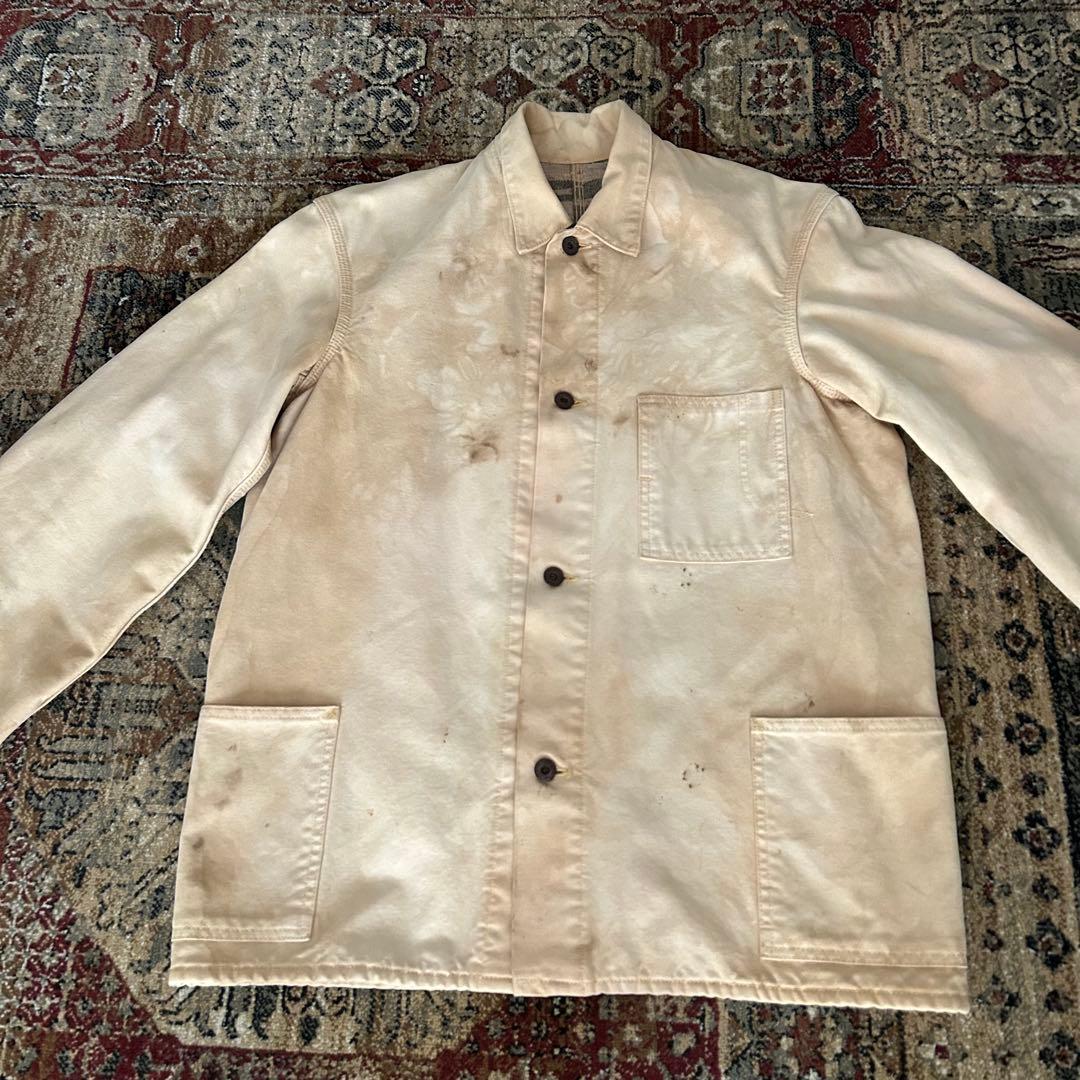 30's40's ダック　大戦カバーオール　懐中ポケット　ドーナツボタン