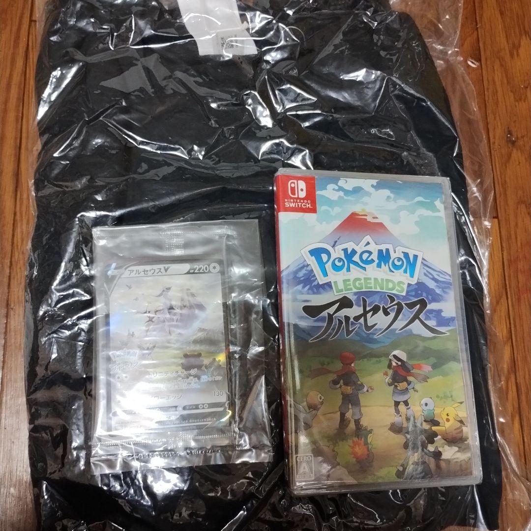 #1467682　ポケモンレジェンズ　アルセウス、クルーネックスウェットブラック