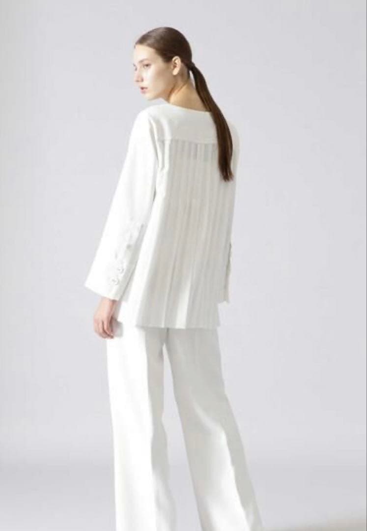 ADORE アドーア　ミドルジョーゼットバックプリーツブラウス