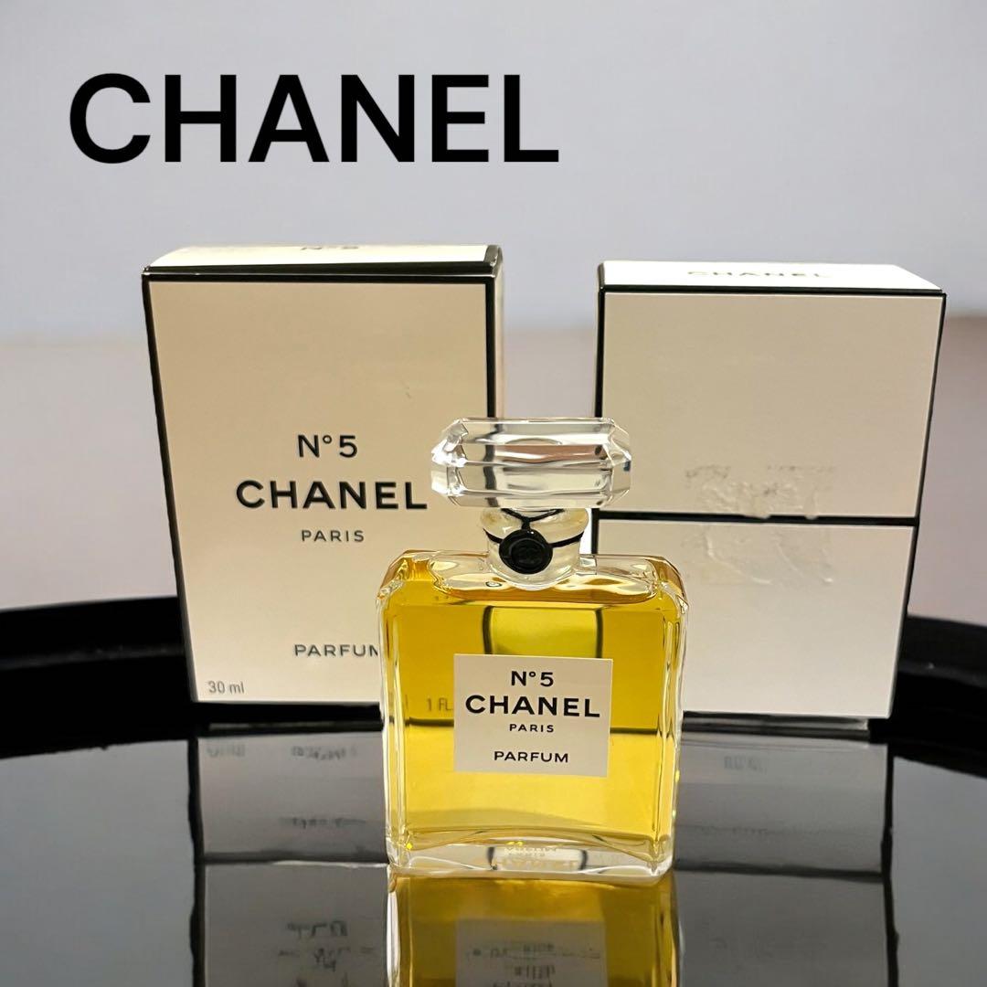 美品 CHANEL シャネル N°5 パルファム 残量多 箱 香水 フレグランス