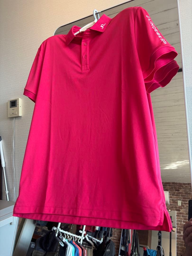 J.LINDEBERG 【2024限定ハワイアンピンクカラー】ポロシャツ