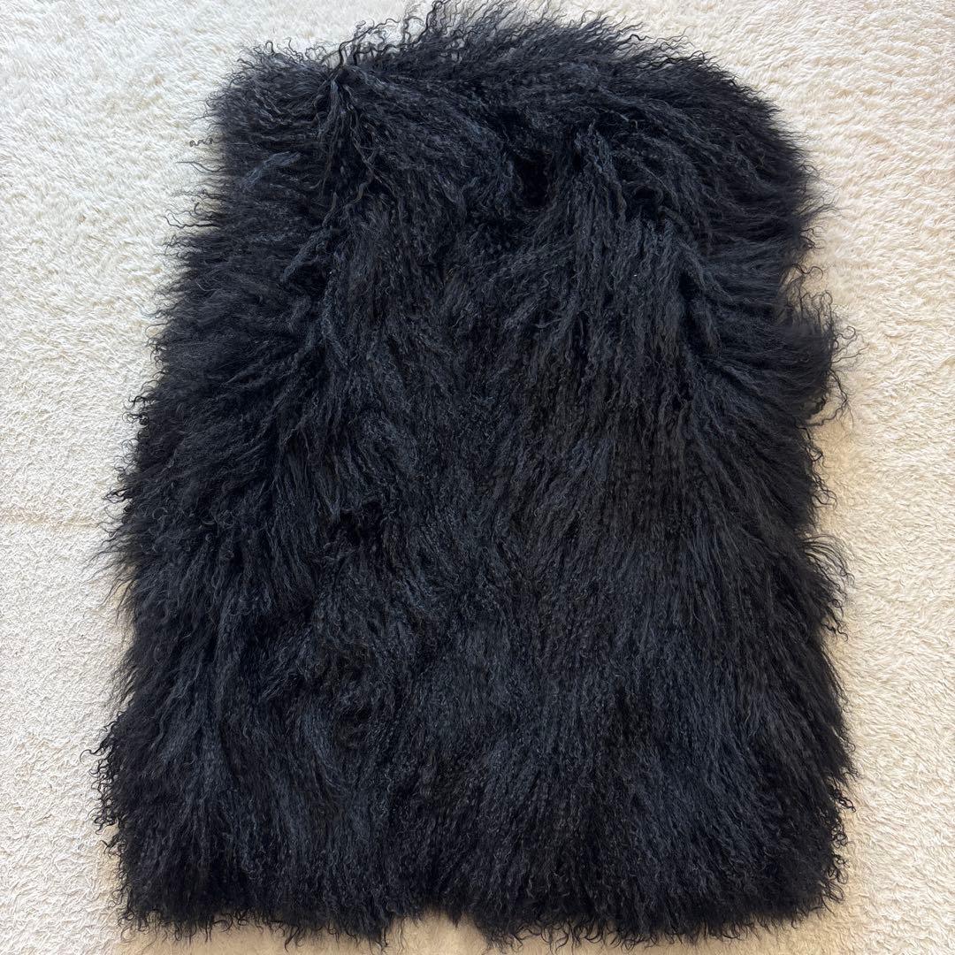 美品　ASTRAET チベットラムファーベスト　オーバーサイズ　巻き毛