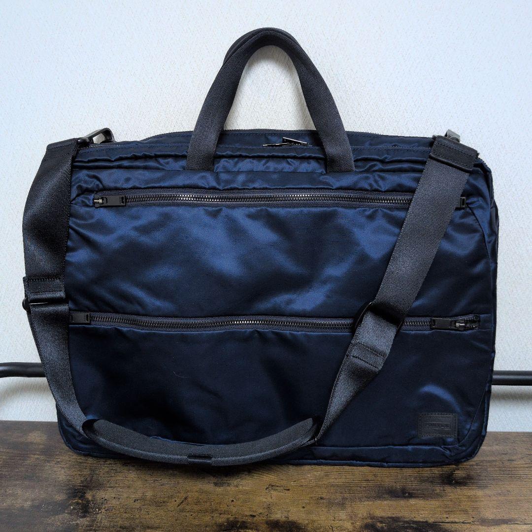 POTER 　吉田カバン　ブリーフケース　2way　アイアンブルー　美品
