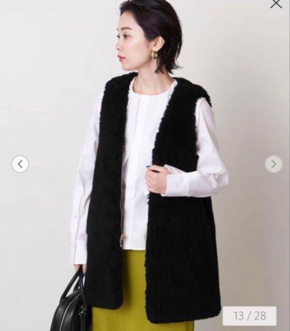 リラクス　ボアライナー　ファーベスト インナーベスト　黒　別注　美品