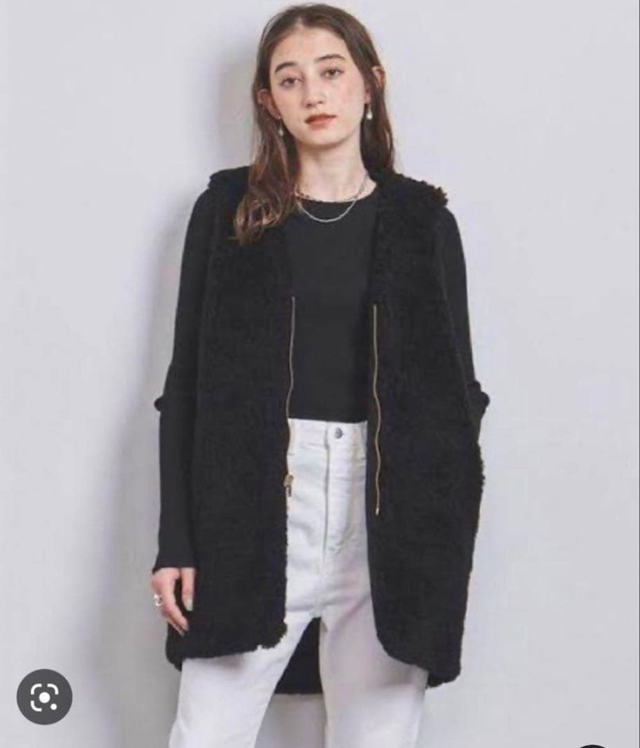 リラクス　ボアライナー　ファーベスト インナーベスト　黒　別注　美品