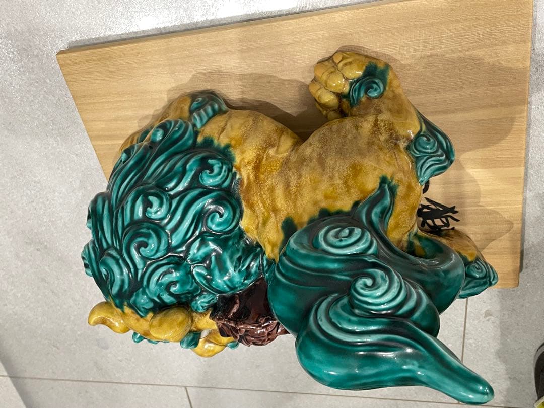 専用　浅蔵五十吉　獅子　新品　伝統工芸　骨董　インテリア　九谷焼　玉乗り獅子