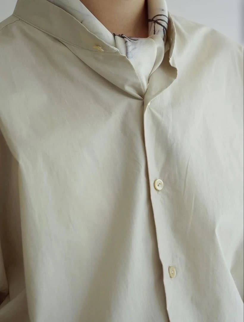 トップス Yoli | Band collar shirt - Beige size3