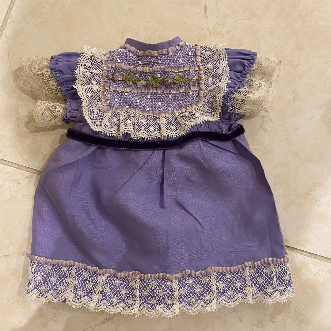 アンティークドールのドレス&ハット　4号用