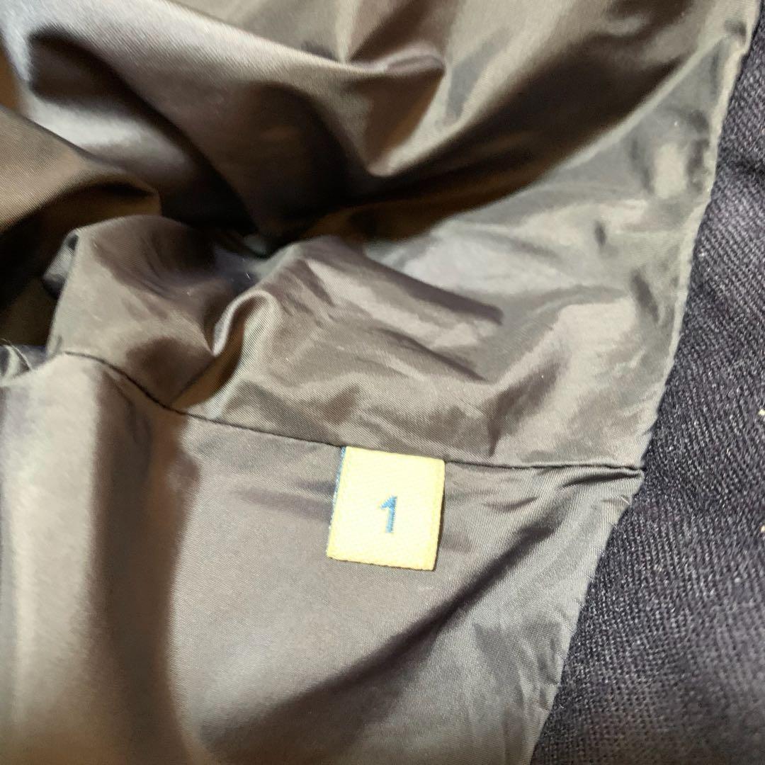 【鑑定済】モンクレール　 モンジュネーブル　ネイビー　1 クリーニング5D110