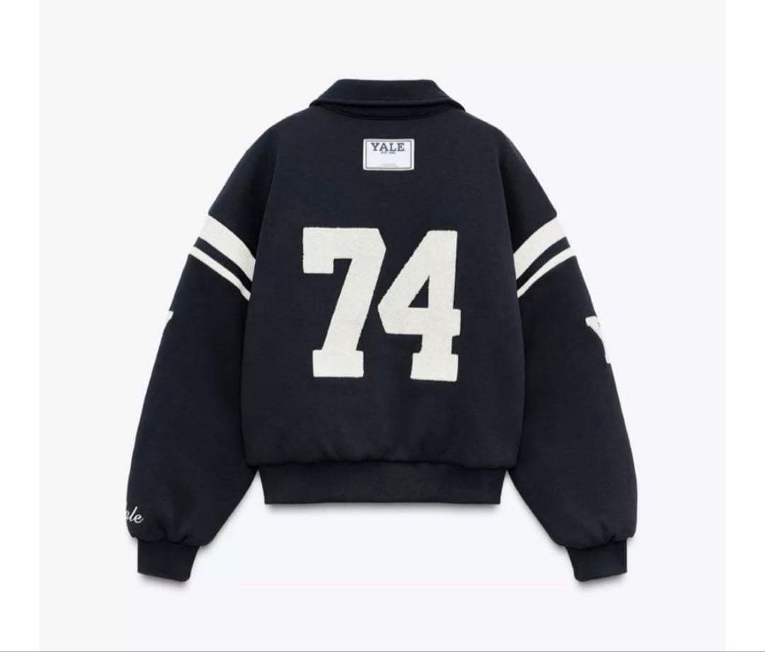 ZARA 完売品 Yale キルティングジャケット Lサイズ 美品✨スタジャン