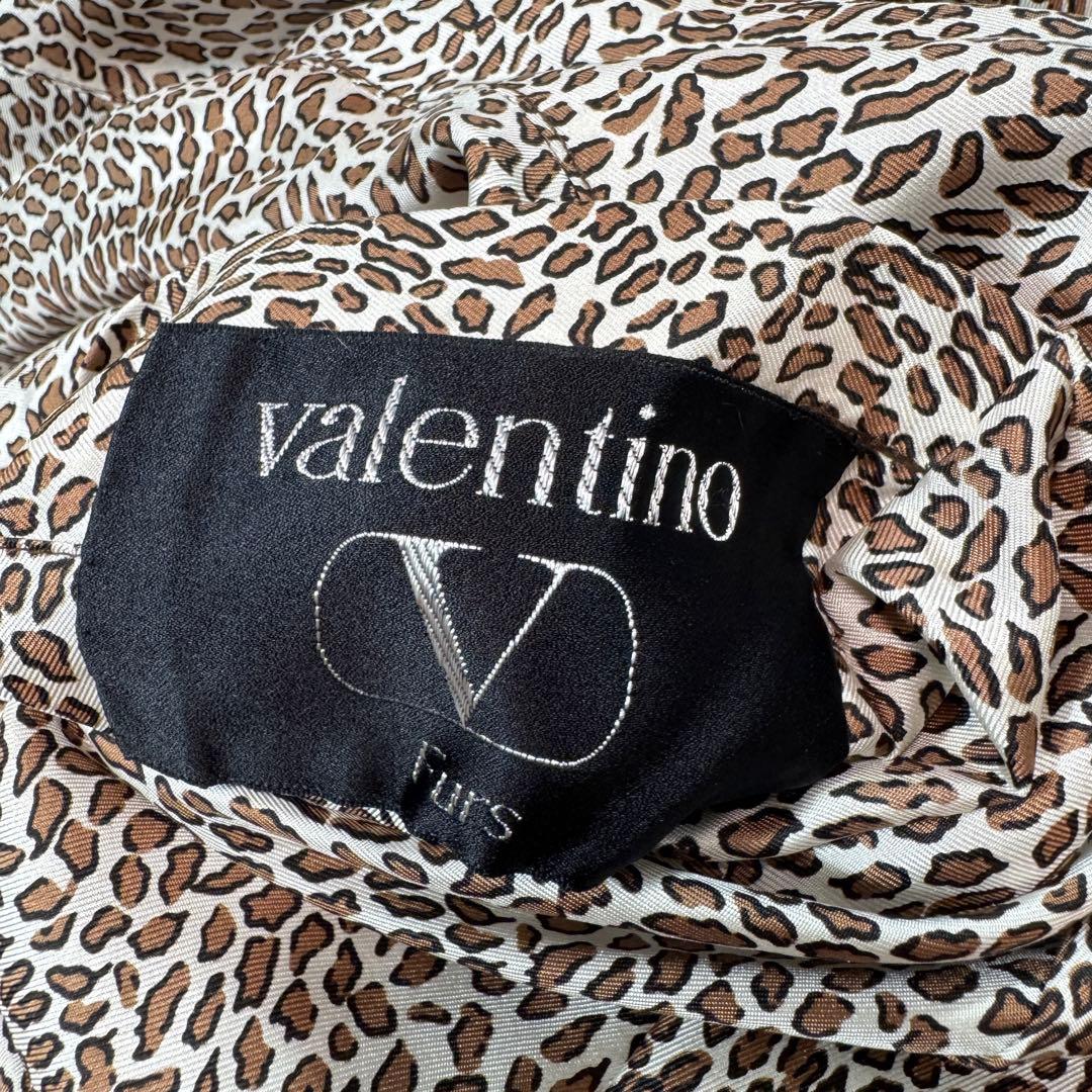 valentino リス リバーシブル ロングコート アニマル XL レディース