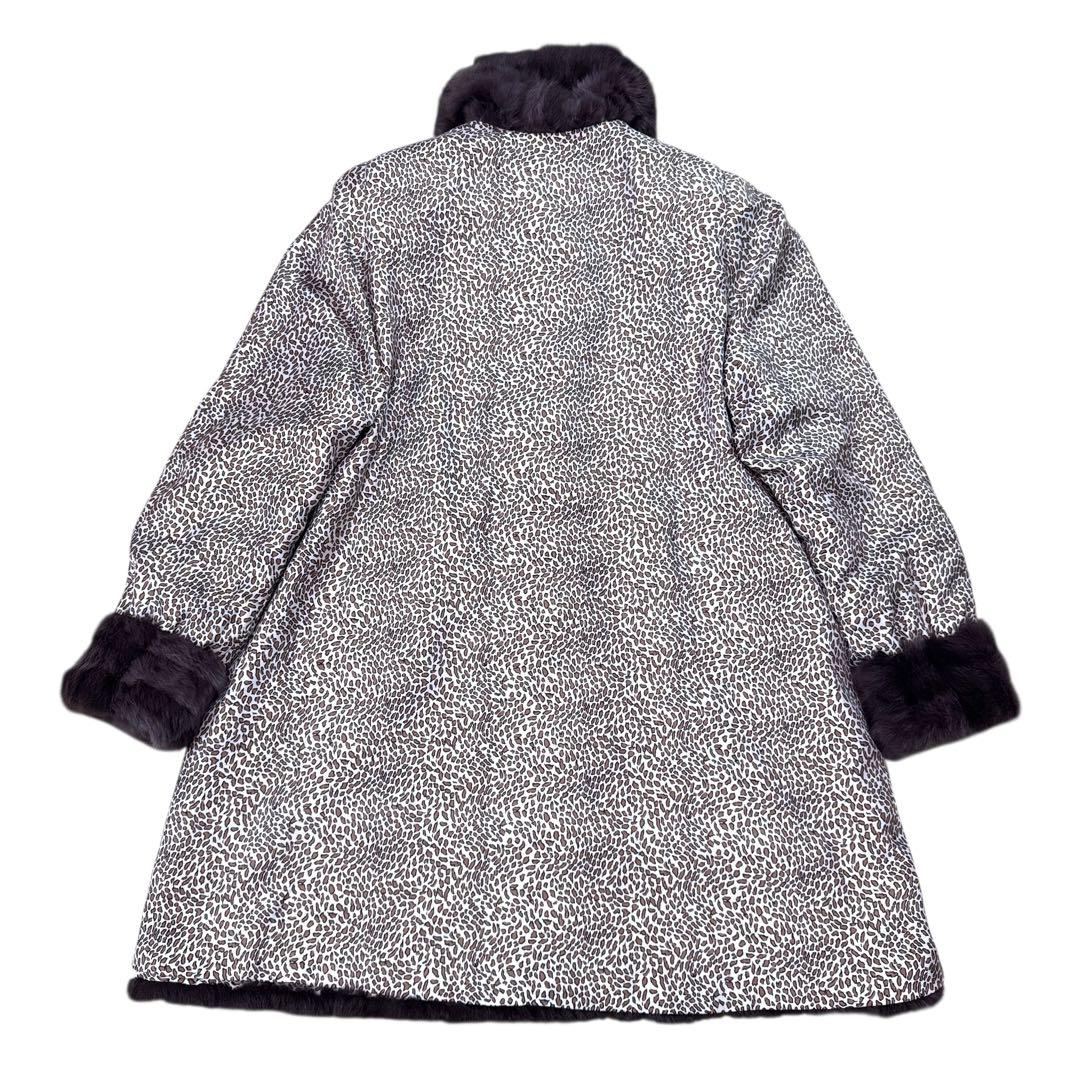 valentino リス リバーシブル ロングコート アニマル XL レディース