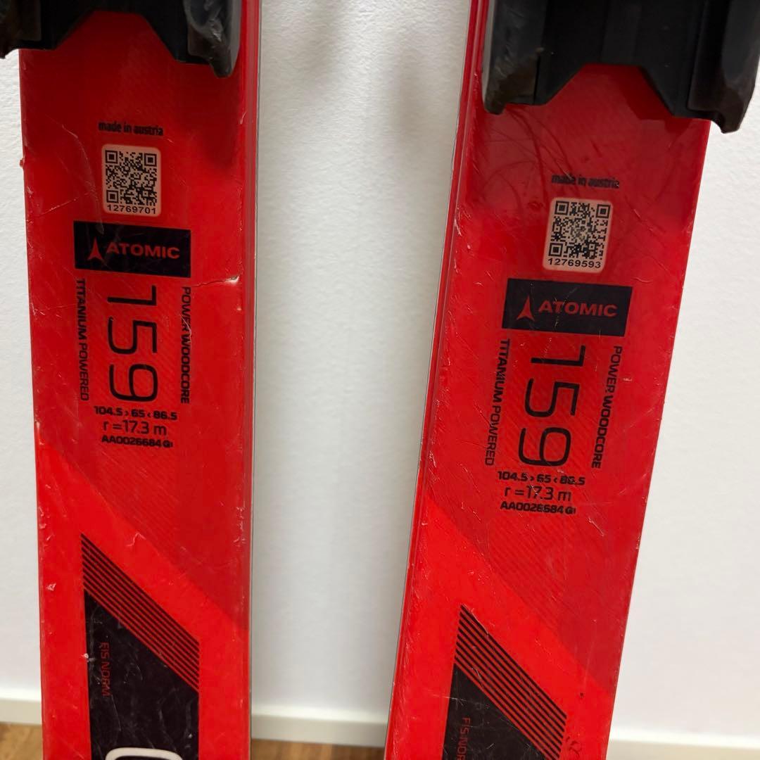 【美品】ATOMIC REDSTER G9 スキー 板 159cm