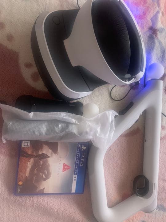 PS4VR本体限定版(コントローラー二つ付き)銃型コントローラー1VRソフト1