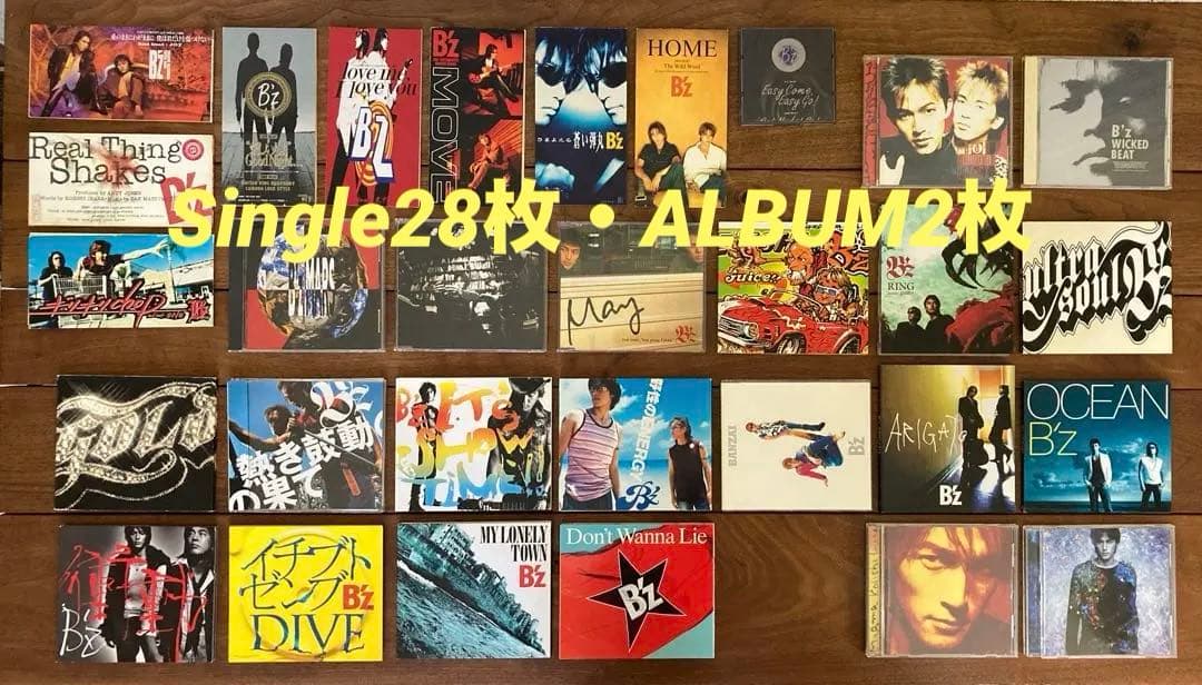 B'z シングル28枚・稲葉浩志 アルバム2枚