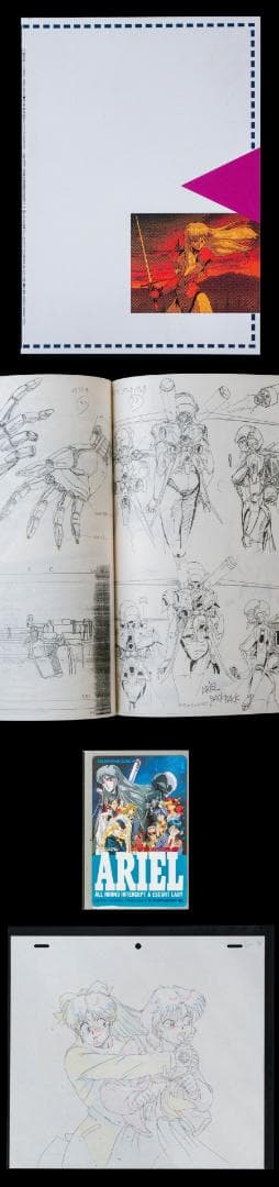 LD ARIEL エリアル 全4枚 カセット3巻 CD4枚 セル画 設定資料集