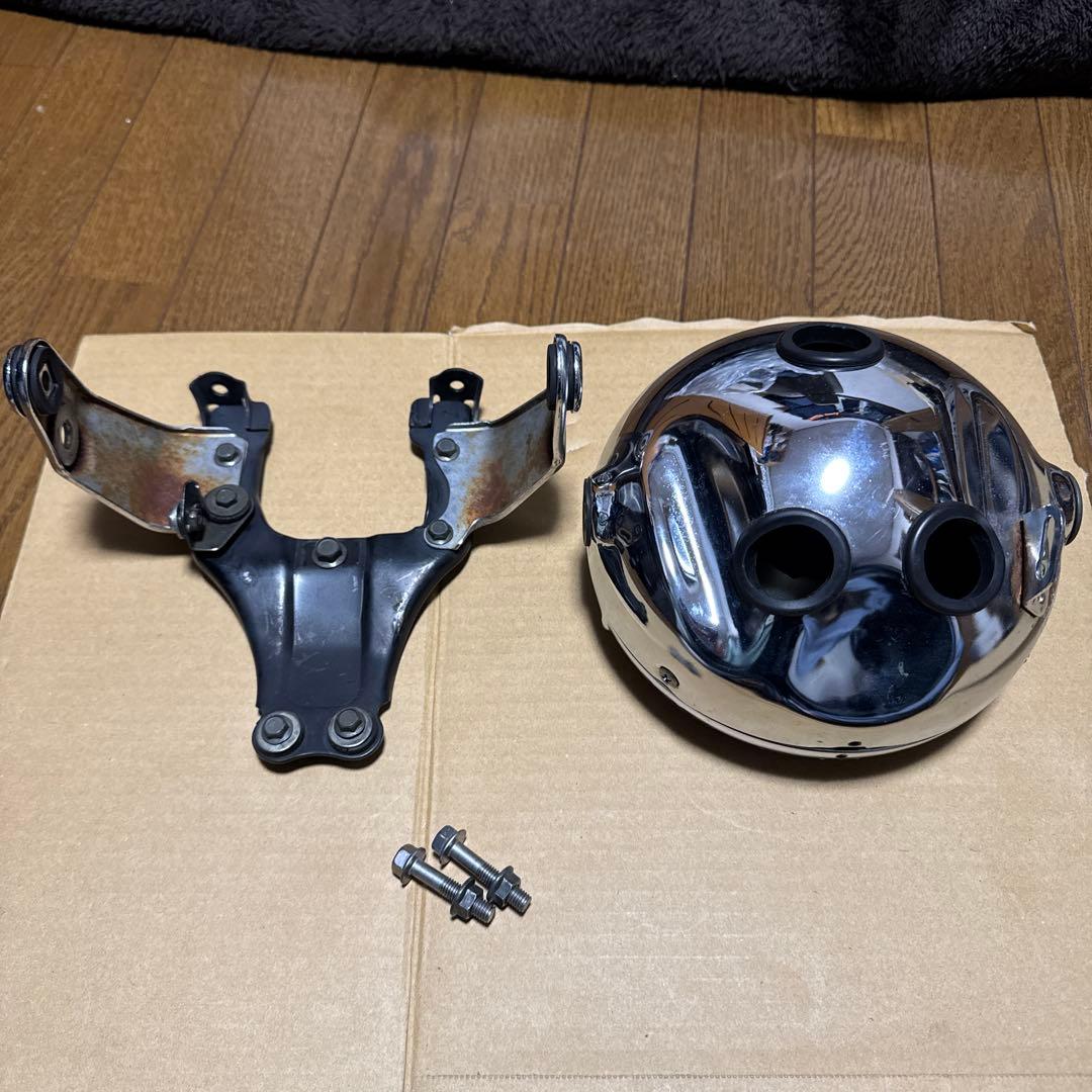 【おかぴ】SR400 SR500 純正 ヘッドライト ブラケット ステー