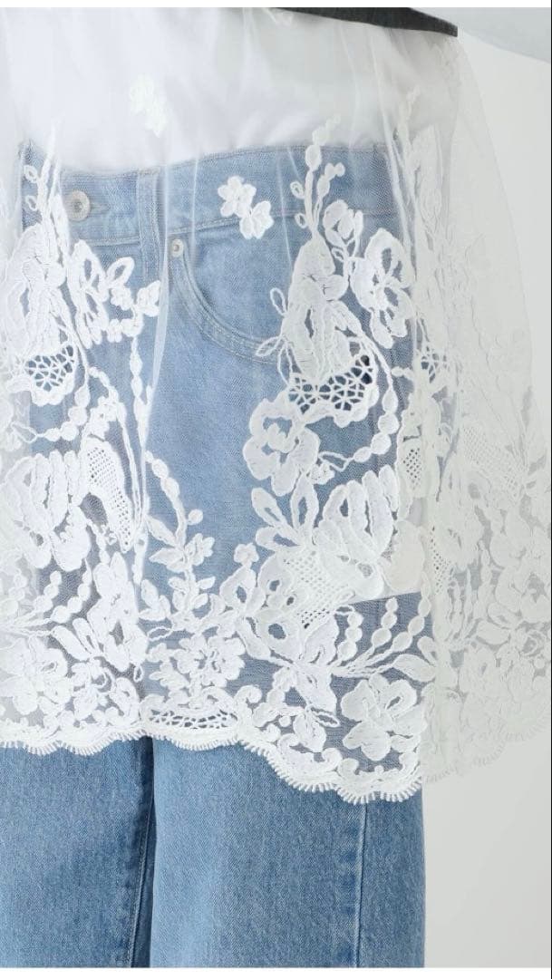 イエナ チュールレースノースリーブベスト