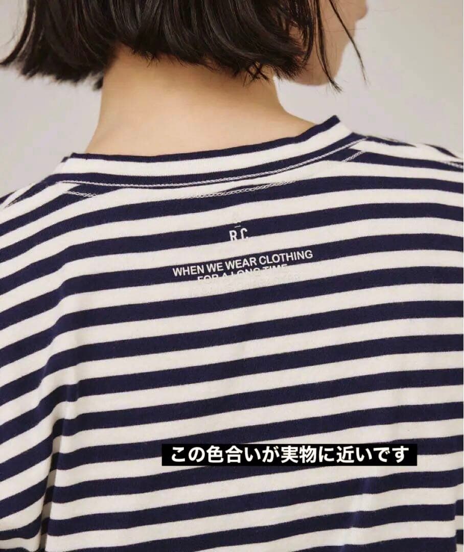 カレンソロジー＜&RC＞ボーダーロングスリーブプルオーバー/ネイビー・エクリュ