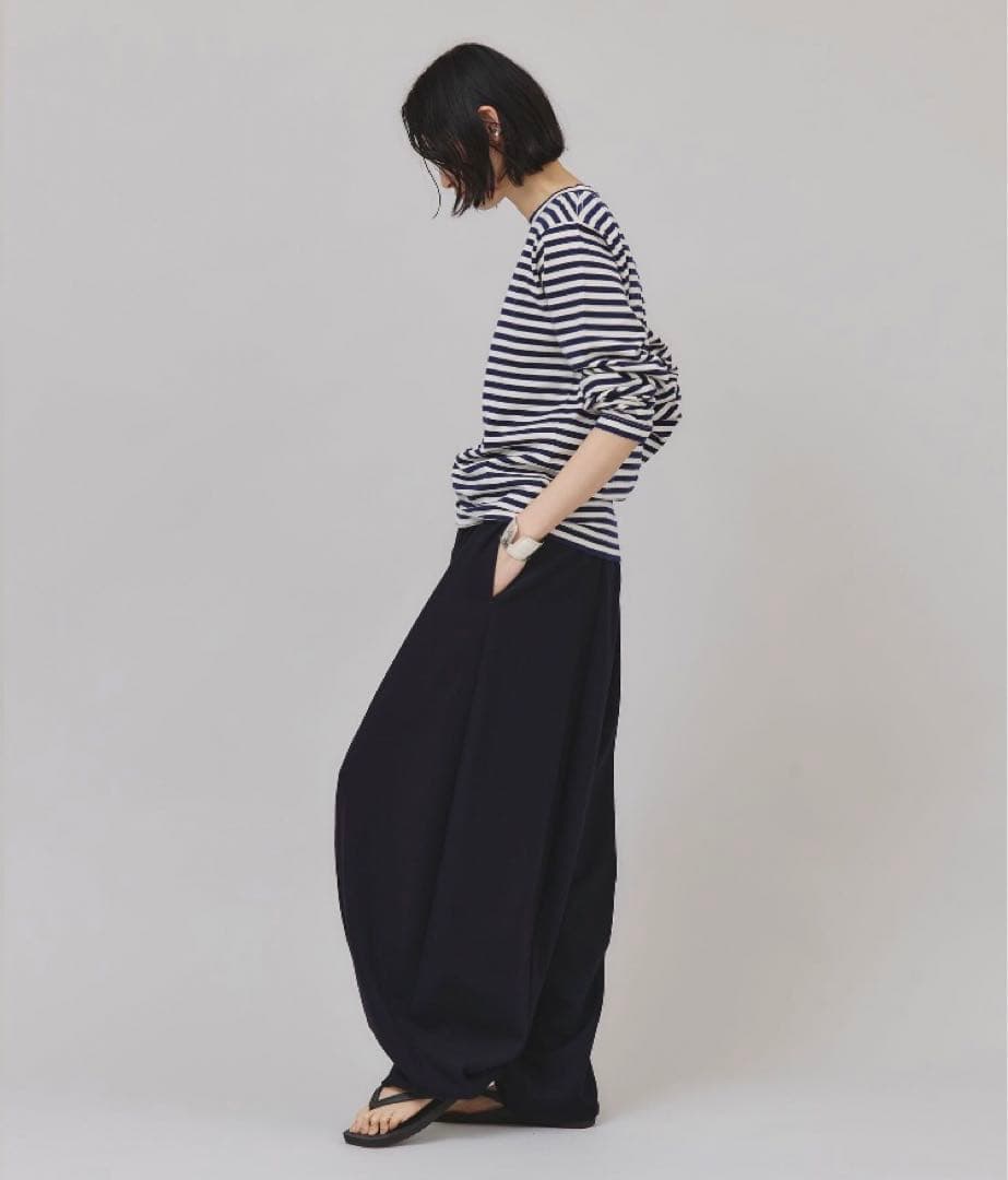 カレンソロジー＜&RC＞ボーダーロングスリーブプルオーバー/ネイビー・エクリュ