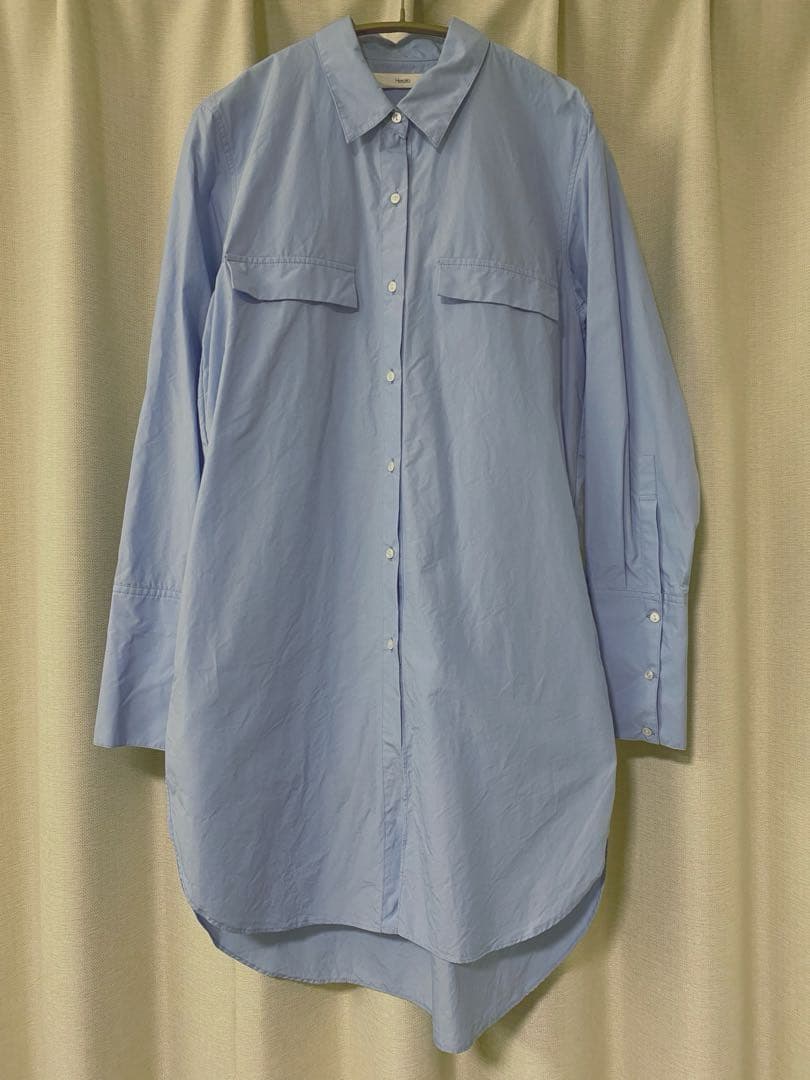 Herato ヘルト/loin. ロワン　ロングシャツ　ブルー　井川遥