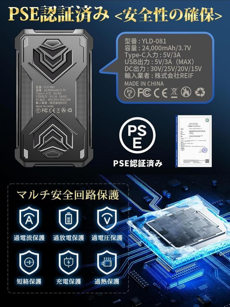 【新品未使用】Supulin ファンバッテリーセット 30V