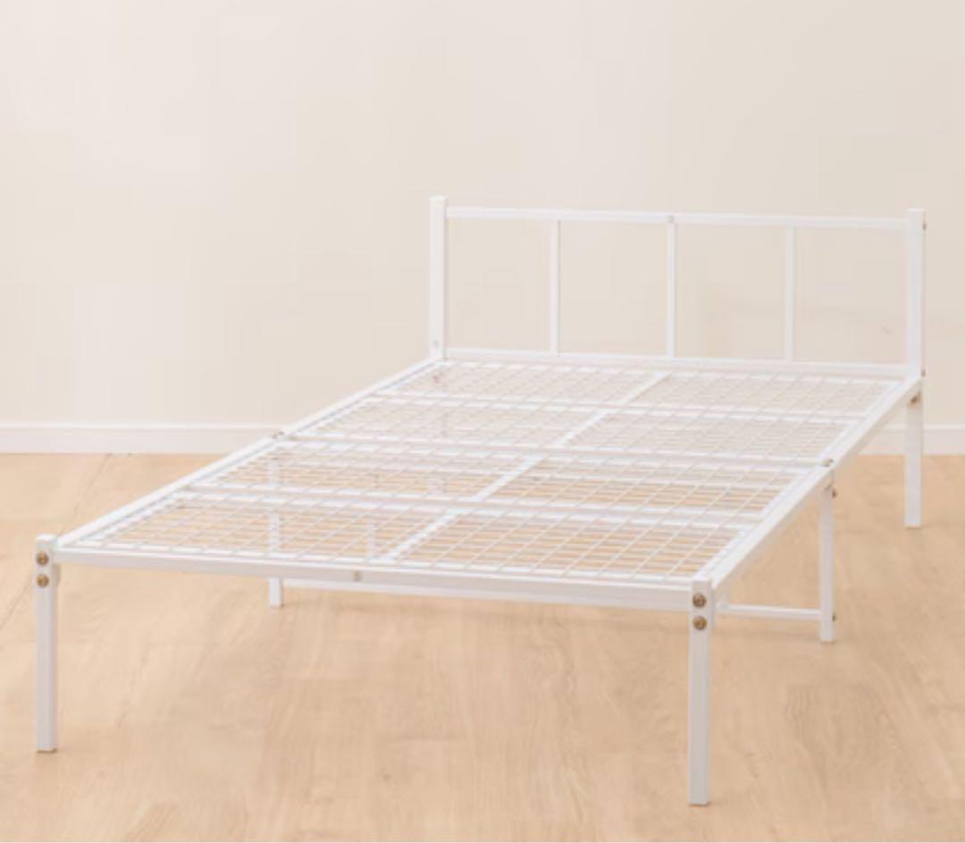 【ひこにゃん様】 ニトリ　シングルパイプベッド　ホワイト