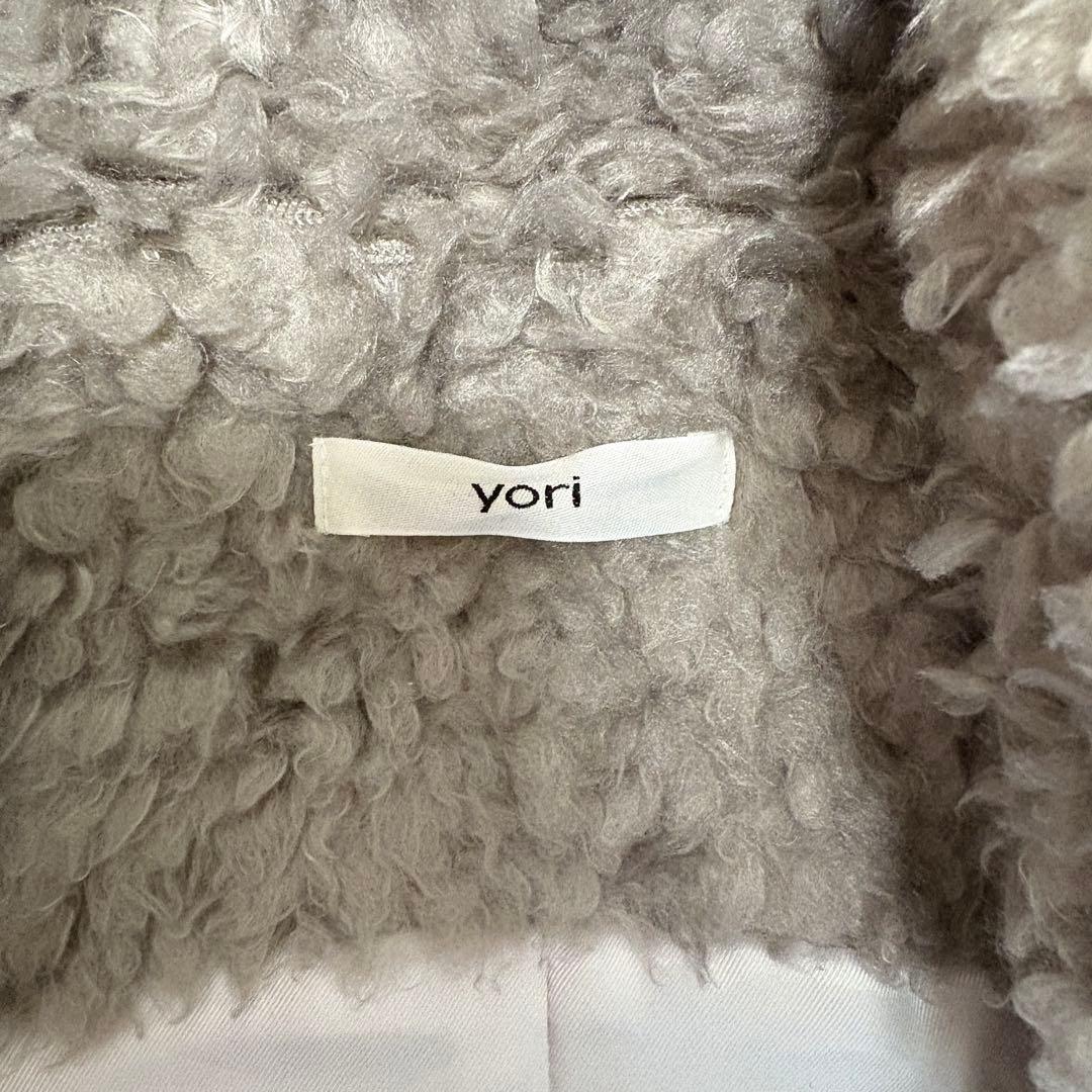 Yori プードルフードジレ　 ベスト　ヨリ　ジレ　フード　グレー