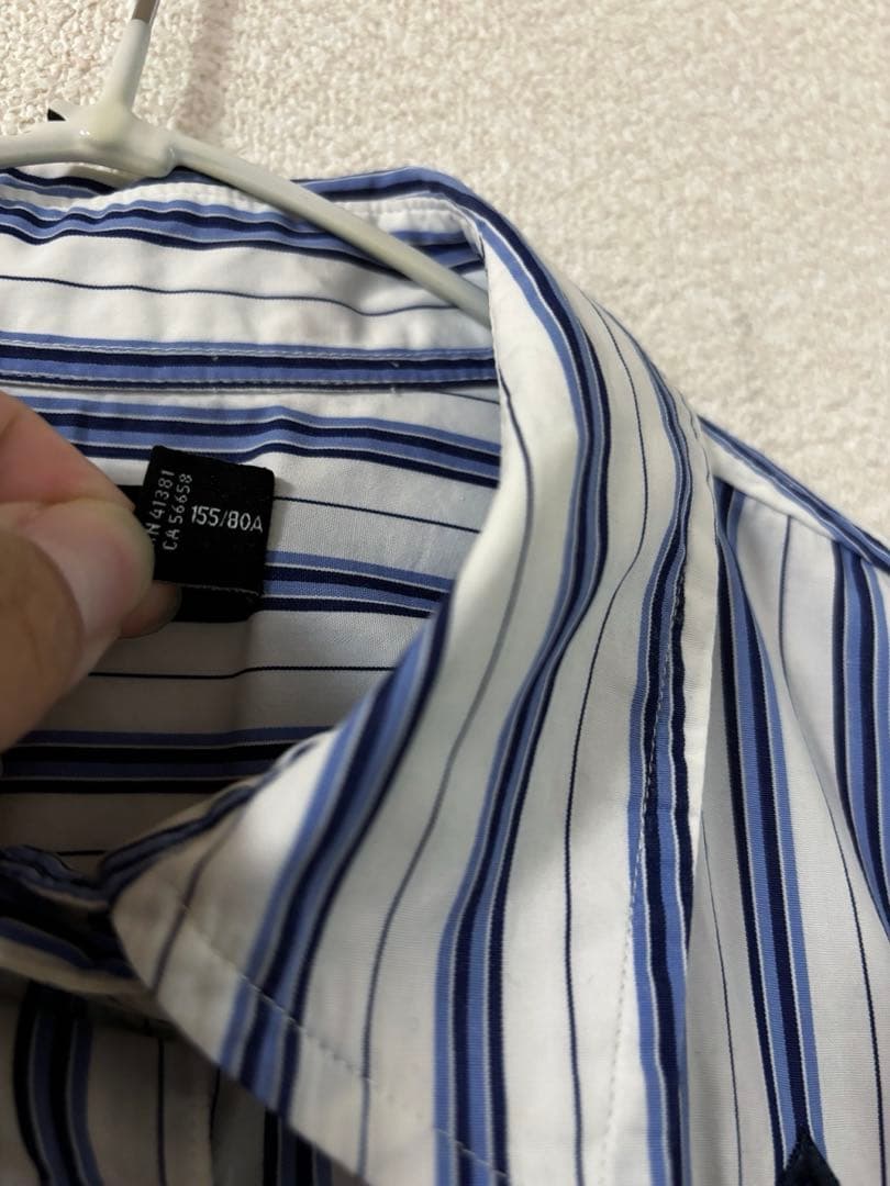 LAUREN RALPH LAUREN ストライプシャツ　刺繍　XS