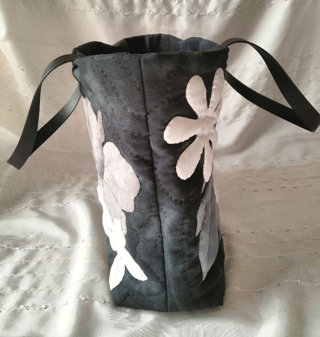 ☆269.ハワイアンキルト・バッグ・ハイビスカス＆ティアレ＆モンステラ