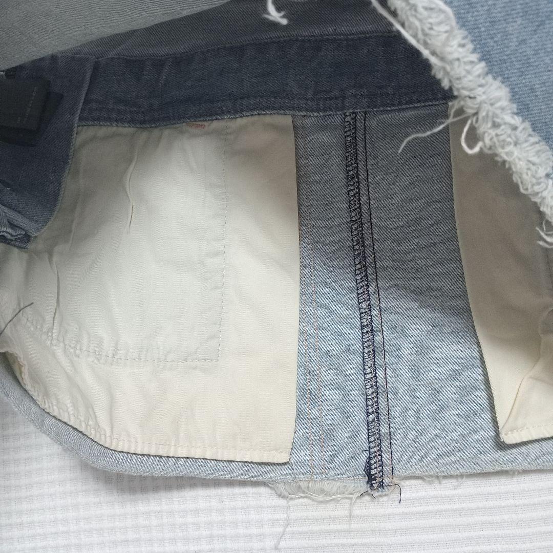 美品 フェノメノン penomenon オーバーオール カットオフ デニム 38