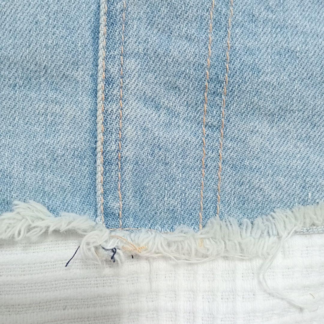 美品 フェノメノン penomenon オーバーオール カットオフ デニム 38