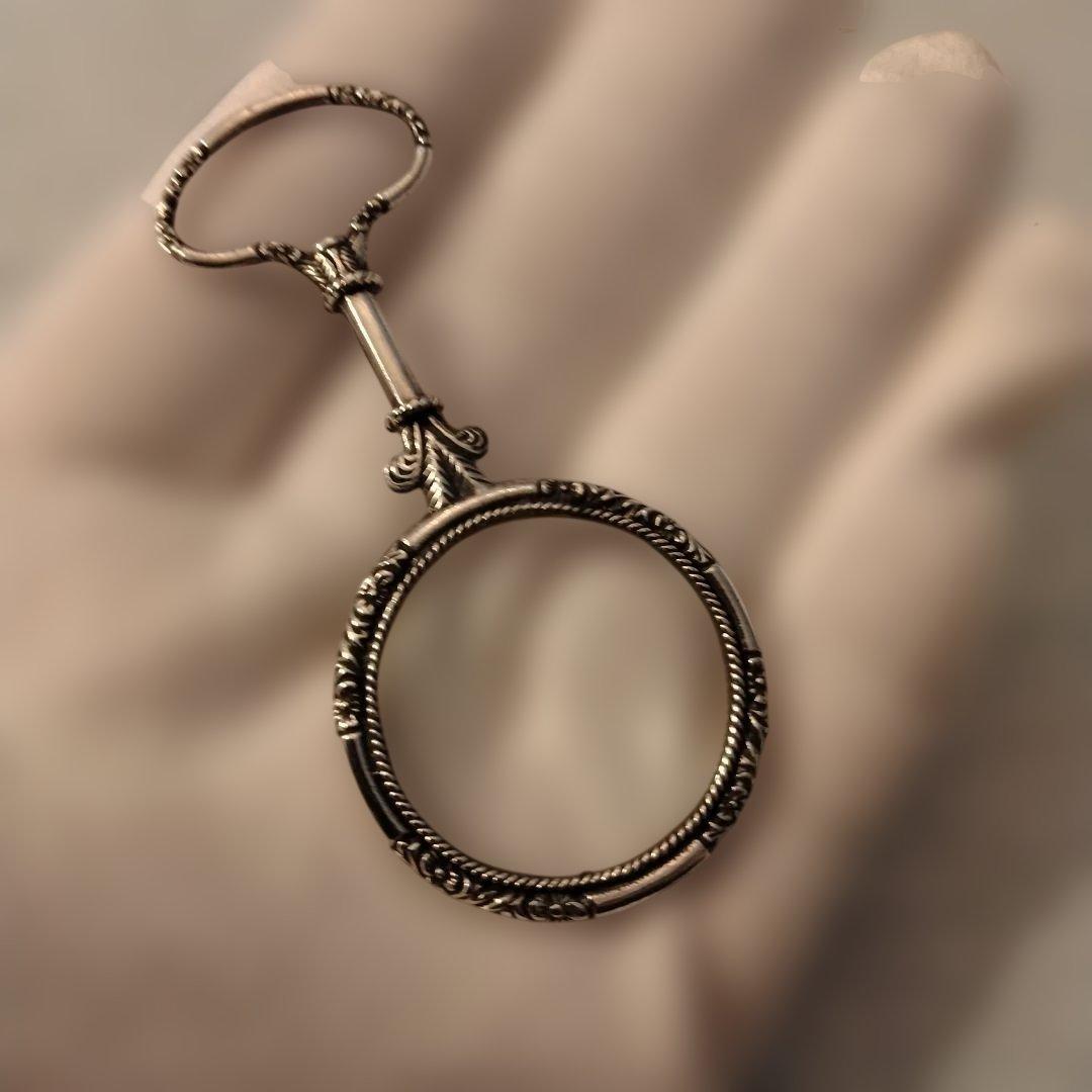 お値下げ　純銀　ペンダントルーペ　925刻印