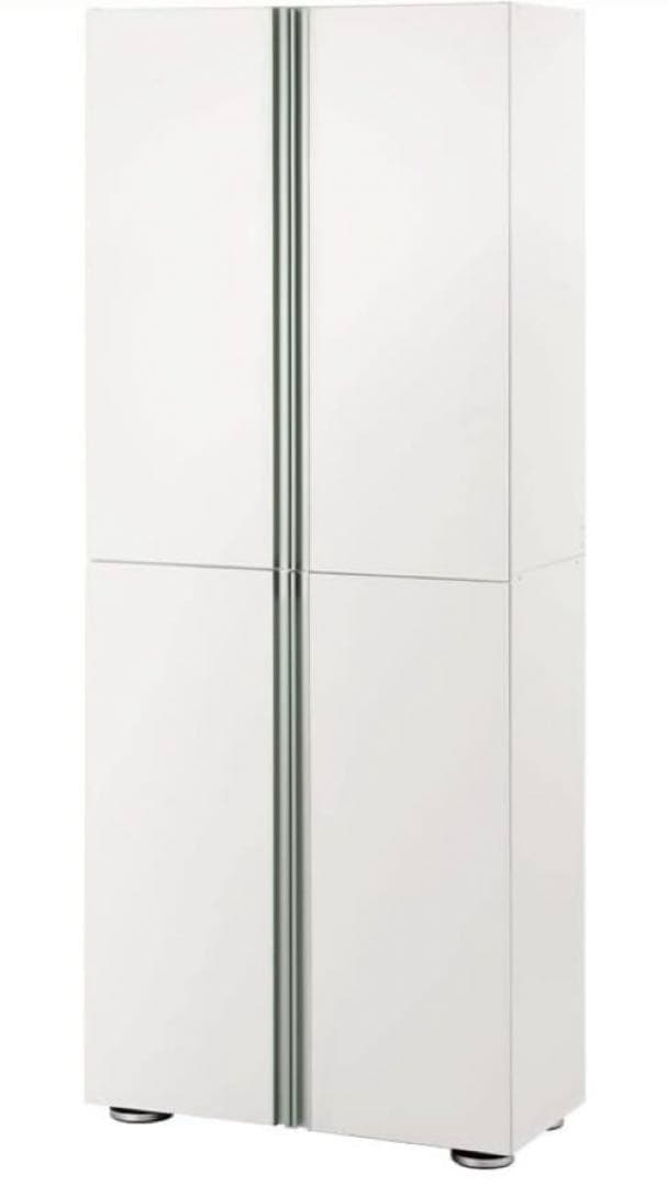 【3月中旬頃まで出品】【日本製】シューズボックス ホワイト幅75cm ハイタイプ