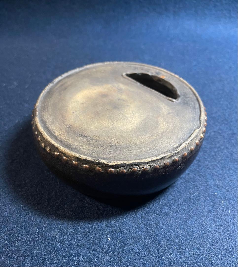 【墨研】abc18 陶硯◆太鼓型焼成硯 大正時代◆古玩◆骨董品 貴重！