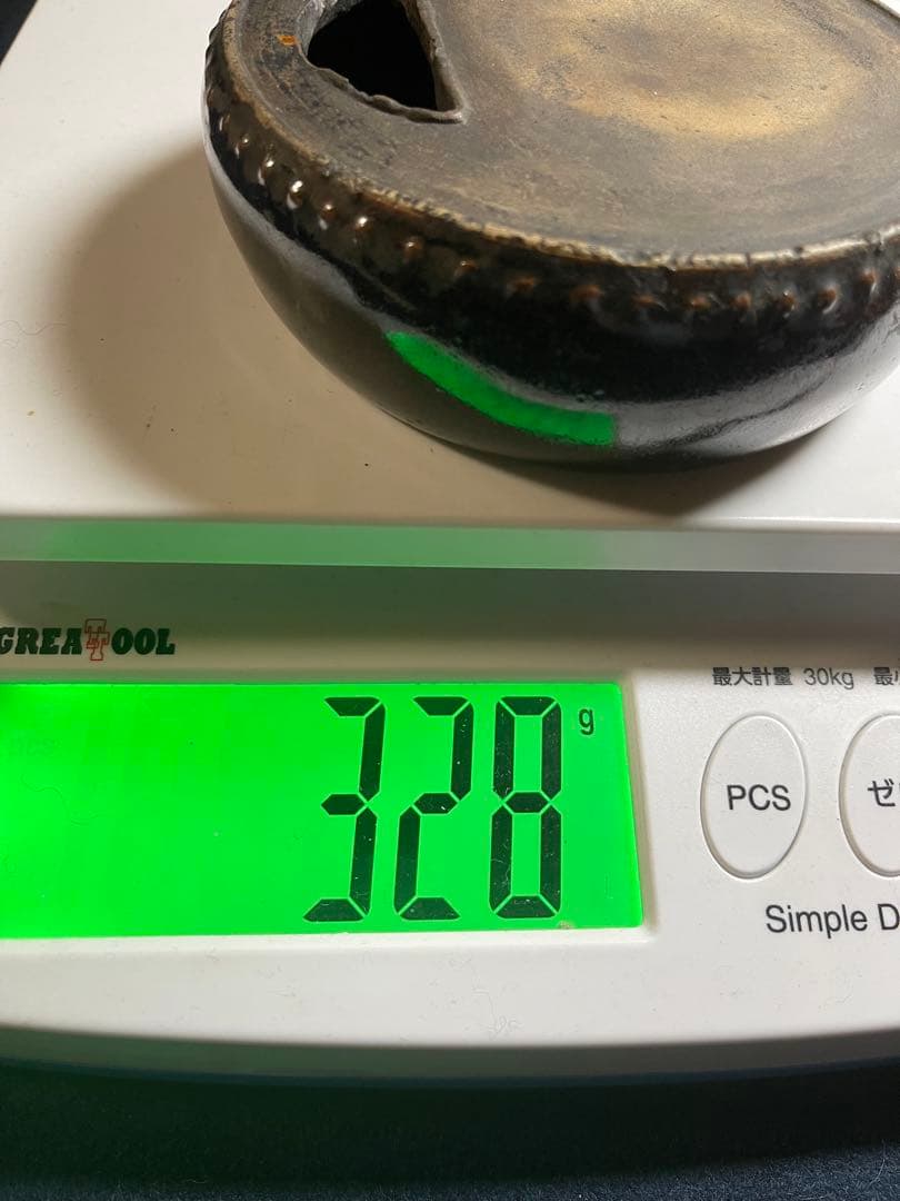 【墨研】abc18 陶硯◆太鼓型焼成硯 大正時代◆古玩◆骨董品 貴重！