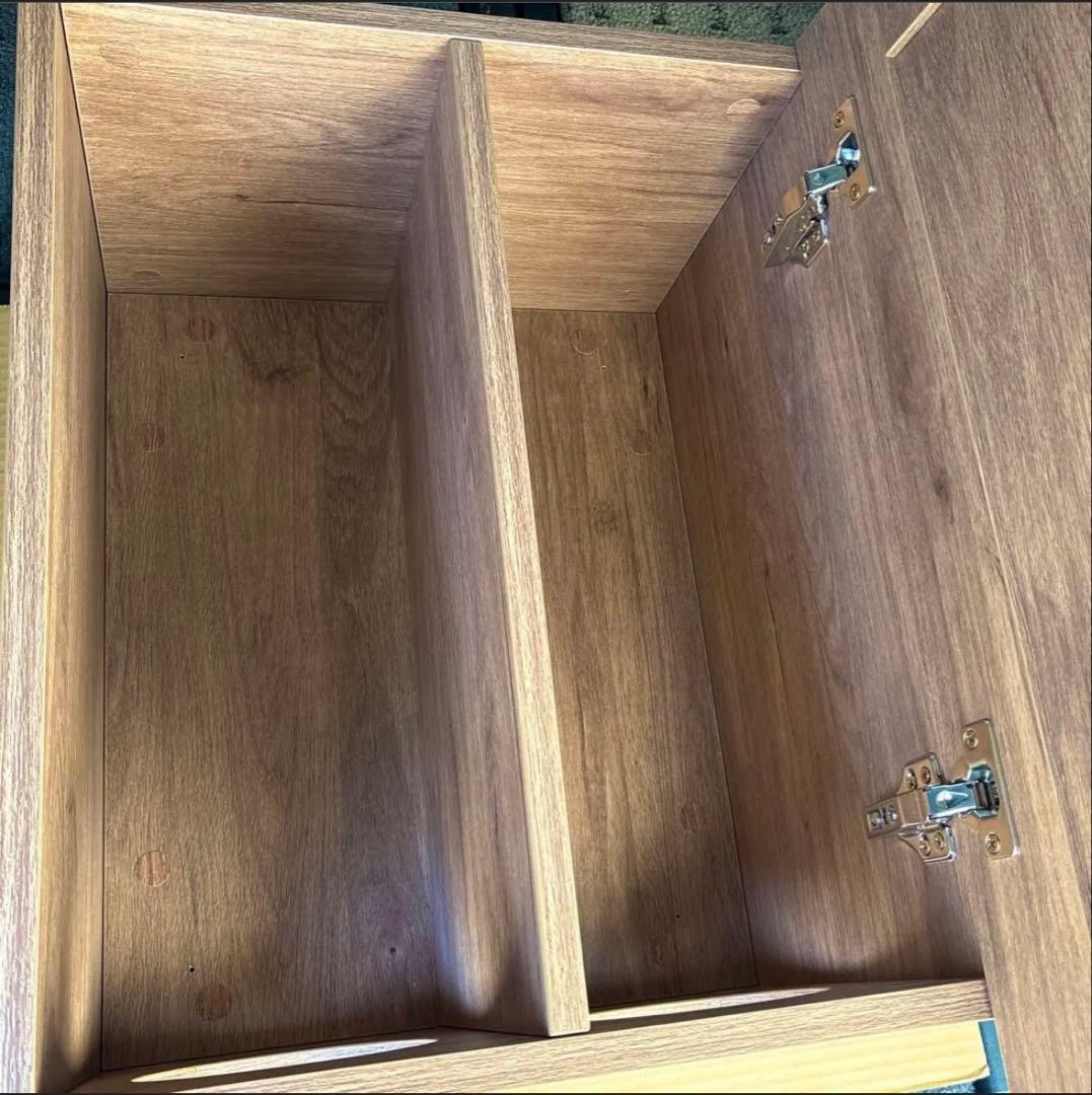 ★新品未使用★木製シャンプーキャビネット 45×32×60cm