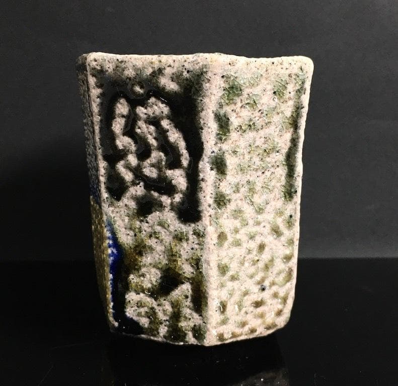 ○無傷完品未使用品 最上位作 未使用極美品 安食ひろ 婆沙羅 盃形 茶器 茶道具