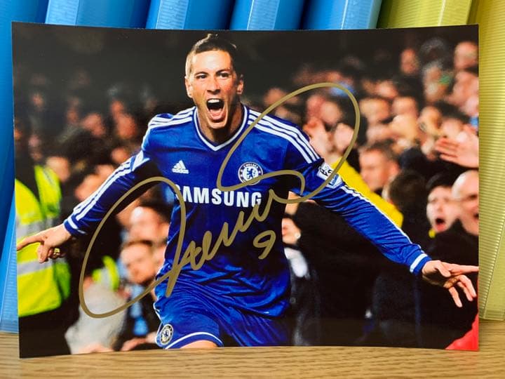 サッカースペイン代表 フェルナンド・トーレス 直筆サイン入り写真 ワールドカップ