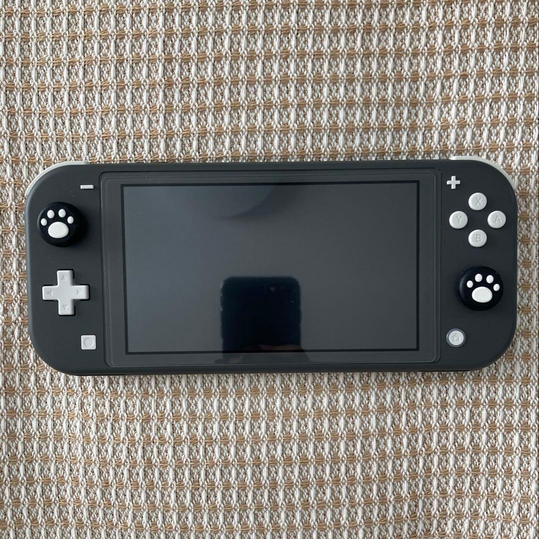 Nintendo Switch Lite グレー 肉球デザイン