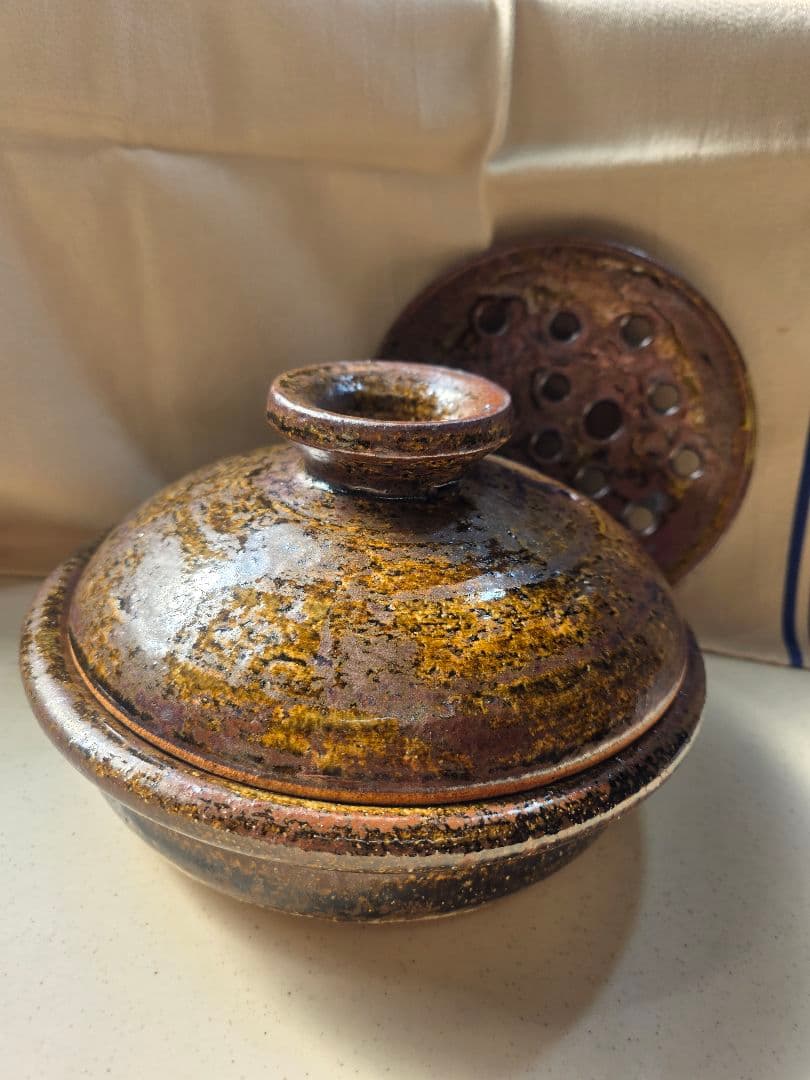 杉本寿樹　déli-sa(デリ・サ)　土鍋　&　蒸し器　Set ■美品■