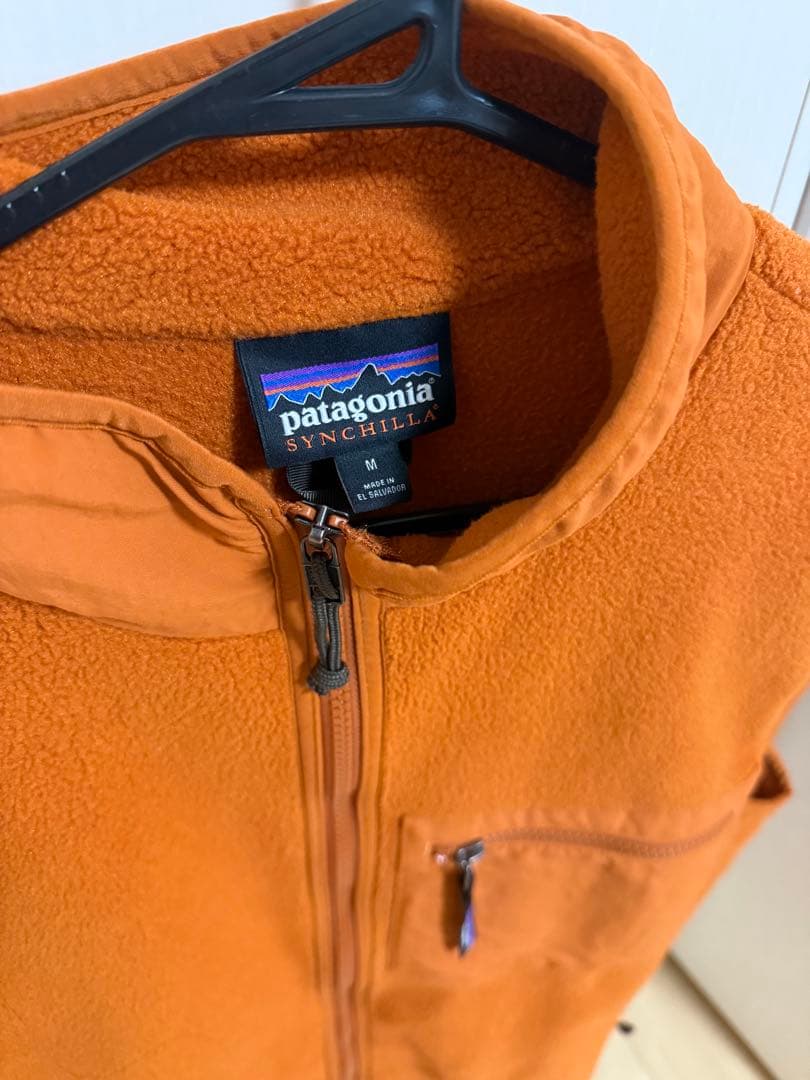 【極美品】パタゴニア シンチラ・ベスト オレンジ Mサイズ