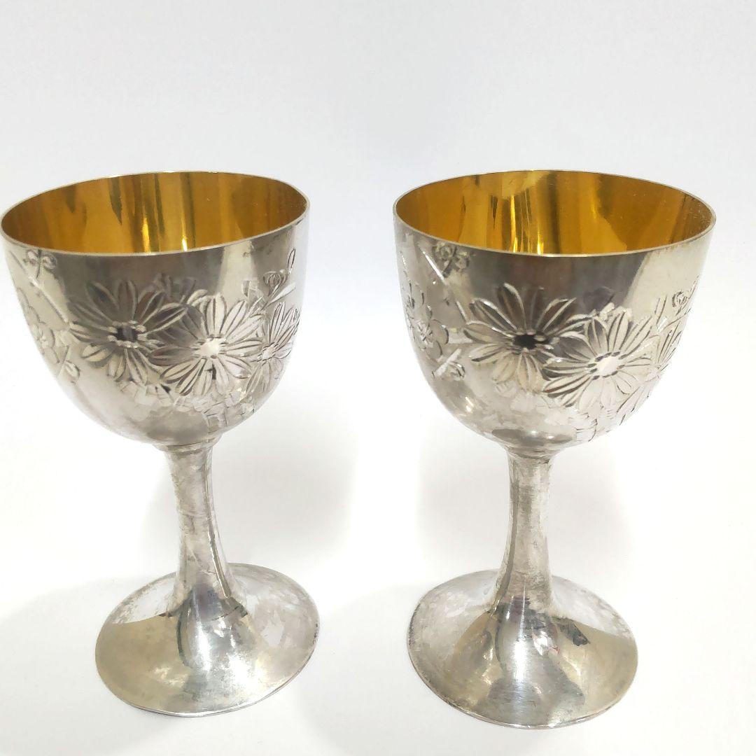 純銀　ワイングラス　杯　60.55ｇ　JJ227