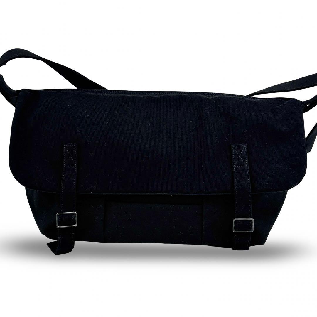 極美品】コムデギャルソン キャンバス ショルダー メッセンジャー バッグ　黒