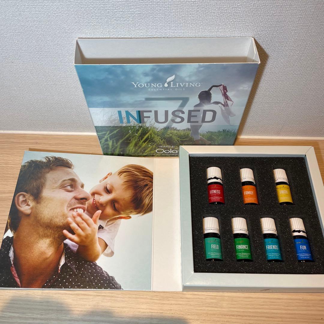 値下げ【一部開栓】ヤングリビング　インフューズド　セブン　7本セット　箱付き