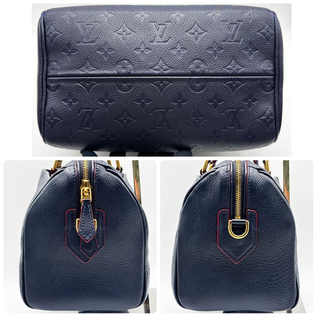 ルイヴィトン モノグラム アンプラント スピーディ 25 紺 ショルダーバッグ
