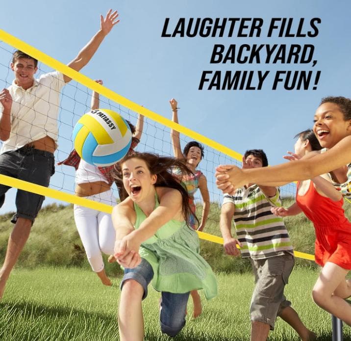 Patiassy ポータブルプロフェッショナルアウトドアバレーボールネットセット