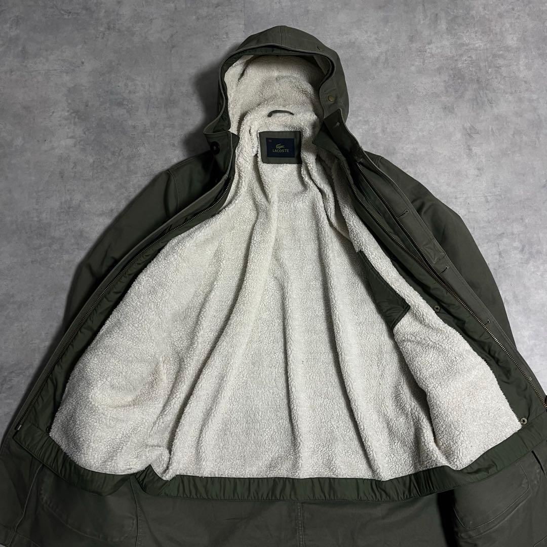 LACOSTE モッズコート 【3way】ボア ミリタリー　カーキ　ナイロン　緑