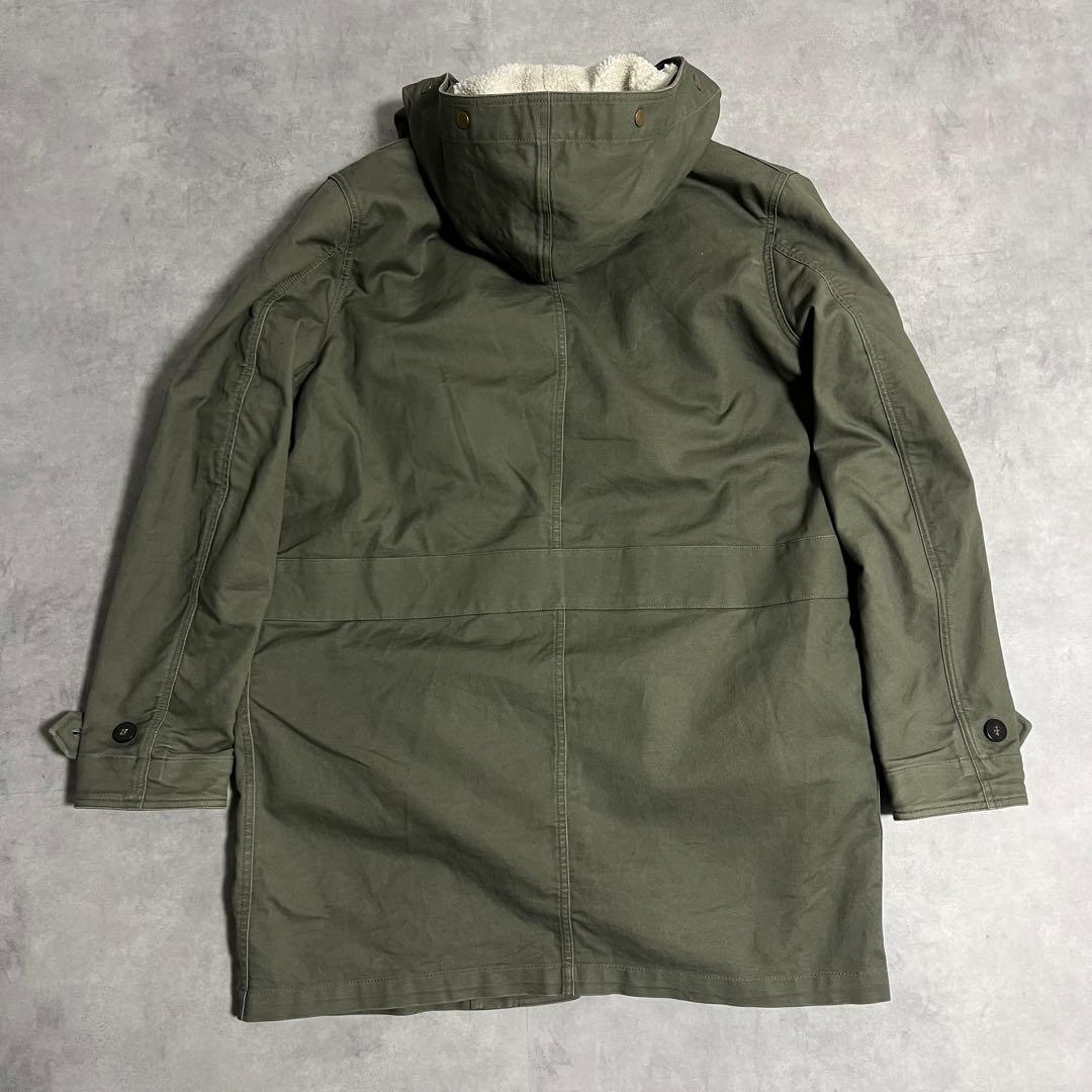LACOSTE モッズコート 【3way】ボア ミリタリー　カーキ　ナイロン　緑