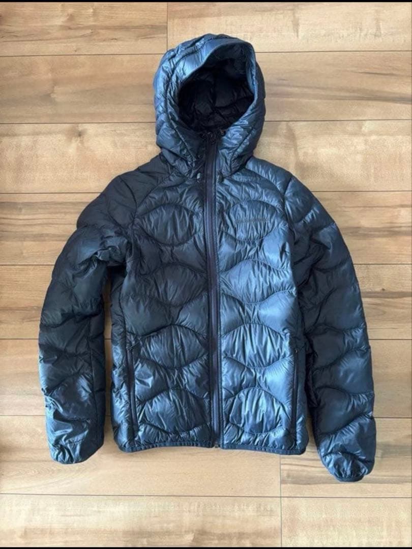 Peak Performance フード付きダウンジャケット xsネイビー